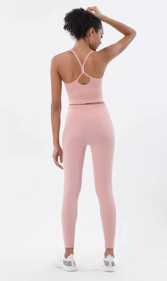 Belsize Activewear – wholesale Activewear set – Women′s – Sports Bra and Leggings Two Piece Sets pilates outfits7