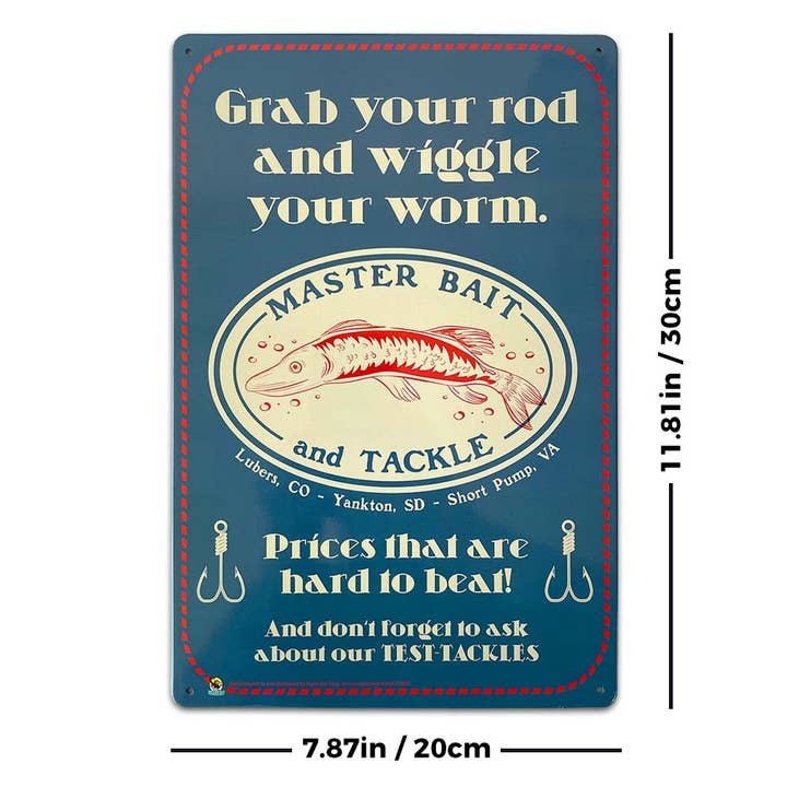 Scorpio Posters - Wholesale Wall Sign - Master Bait and Tackle Tin Sign - 20x30cm - 7.87" x 11.81"1