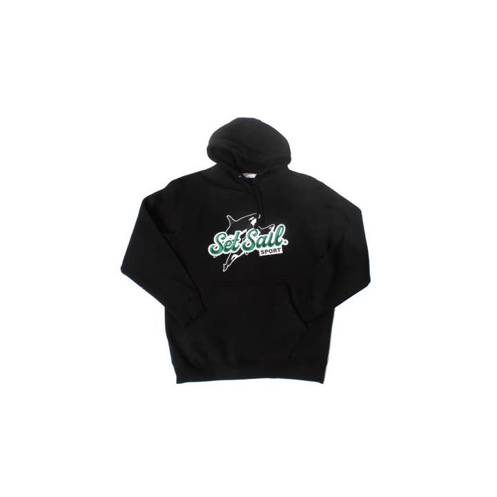 Killer Instinct Long Sleeve Black Hoodie for wholesale by Set Sail Apparel