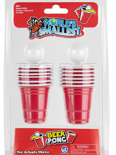 Worlds Smallest Beer Pong Game for wholesale by Super Impulse USA