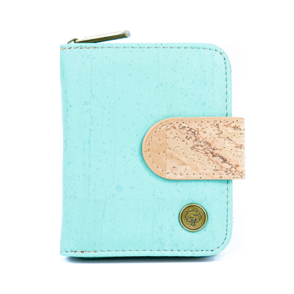 Meninas Bonitas Cork - Wholesale Wallet - Women's - Stylish Solid-Color Cork Women's Short Wallet BAG-23533