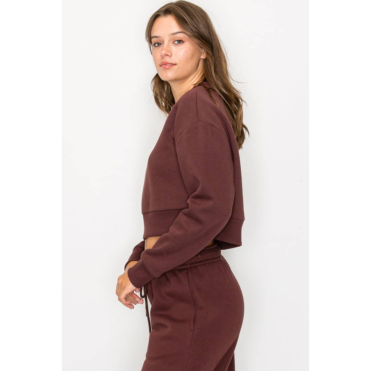 Timeless - Wholesale Sweatshirt - Women's - Cropped Fleece Crewneck Sweatshirt1