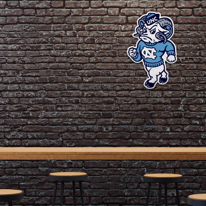 Rico Industries - Wholesale Flag - NCAA North Carolina Tar Heels Mascot Logo Shape Cut Pennant