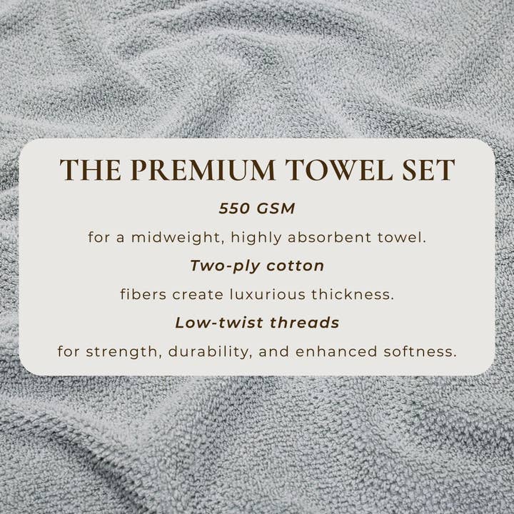 BH Collective - Wholesale Towel Set - Cotton Textured Bath Towel Set - Acacia Collection50