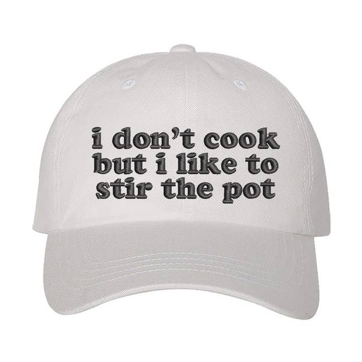 I Don't Cook But I Like to Stir the Pot Baseball Cap for wholesale by DSY Lifestyle