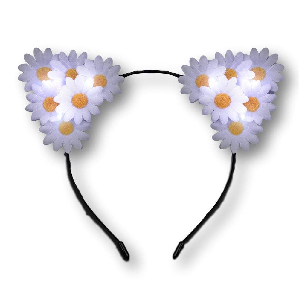 Blinkee.com, LLC – wholesale Fashion headband – women's – LED Daisy Flowers Cat Animal Ears Headband2