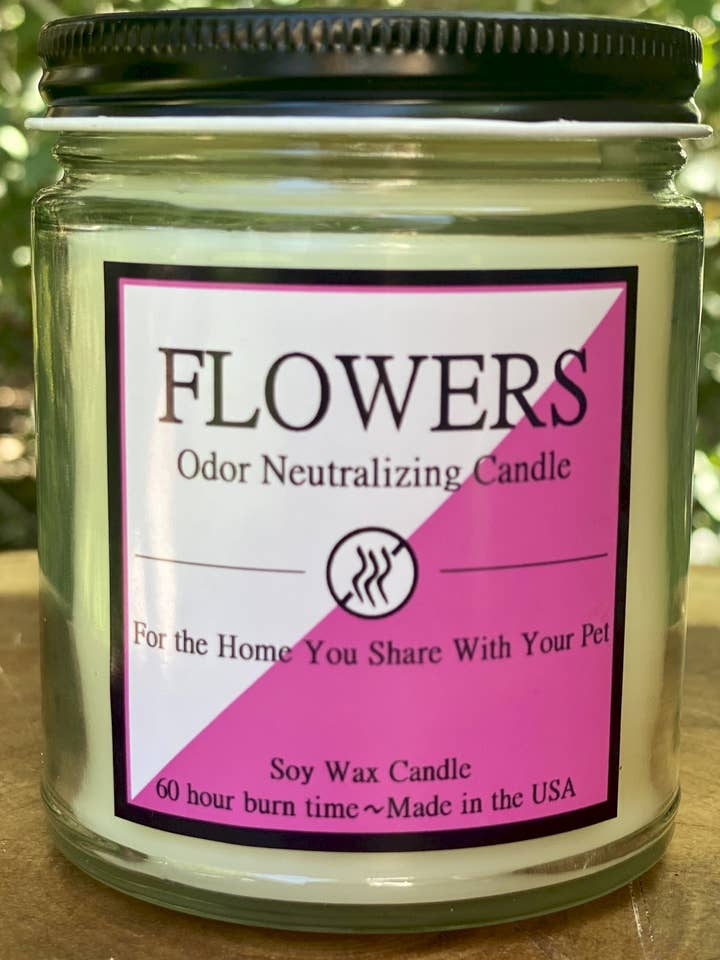 8 oz Odor Neutralizing Candle- Flowers for wholesale by Candle Consultants