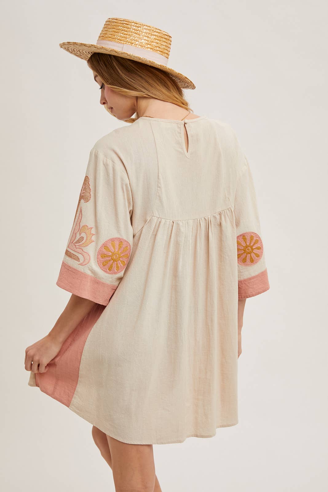 Bluivy - Wholesale Dress - Women's - BOHO EMBROIDERED BABYDOLL DRESS18