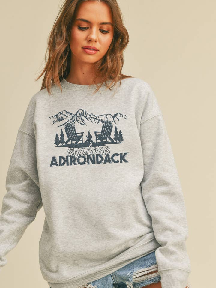 Honestee - Wholesale Graphic Sweatshirt - Women's - Adirondack Explore Graphic Sweatshirt2