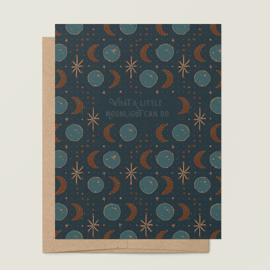 re:mused studio - Wholesale Everyday Greeting Card - A Little Moonlight A2 Greeting Card0