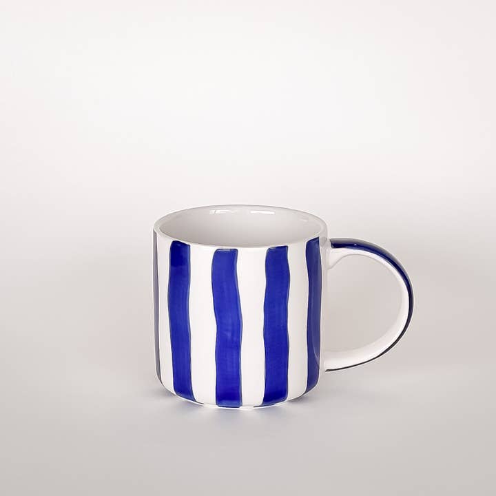 Magazin Minori - Wholesale Coffee Mug - Beaker Stripes - sea blue