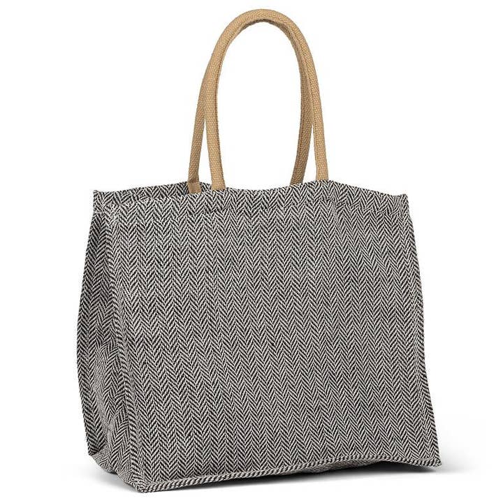 Abbott - Wholesale Tote Bag - Women's - Herringbone Tote-13x16"L