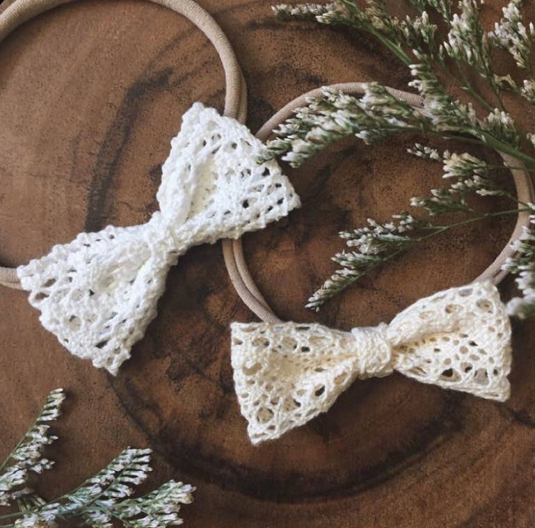 Heidy Berry - Wholesale Fashion Headband - Baby - Newborn Baby Crochet Tiny Bow Headband0