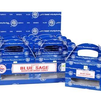 Cônes d'encens Satya Blue Sage avec effet de recul pour la vente par Green Tree