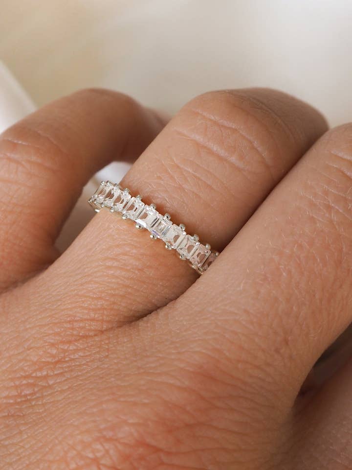 Anel Stevie | Prata por atacado de JacqMaria Jewelry