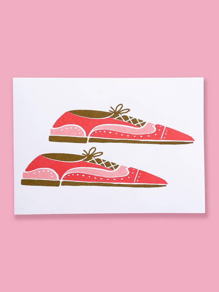 Mini Risograph Wingtips pour la vente par Lisa Congdon Art & Illustration
