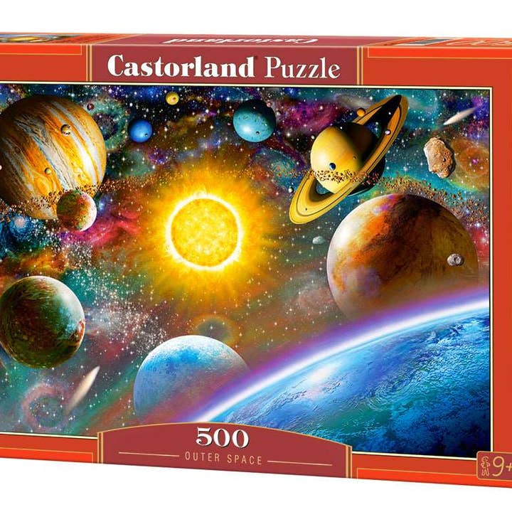 Quebra-cabeça de 500 peças, Espaço Exterior, Puzzle do Sistema Solar com Cometas, Asteroides e Galáxias, Universo, Quebra-cabeças Adultos, Castorland B-52158 por atacado de CASTORLAND by Bridge Toys