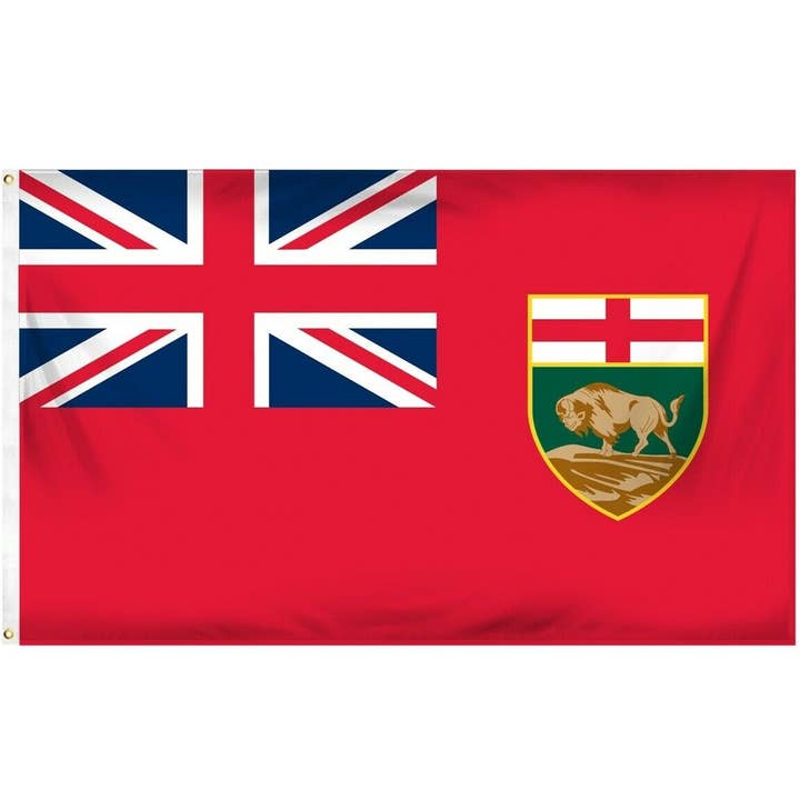 Manitoba 3x5 Flag Canada Provincial Souvenir for wholesale by Worldwide Souvenir Mart