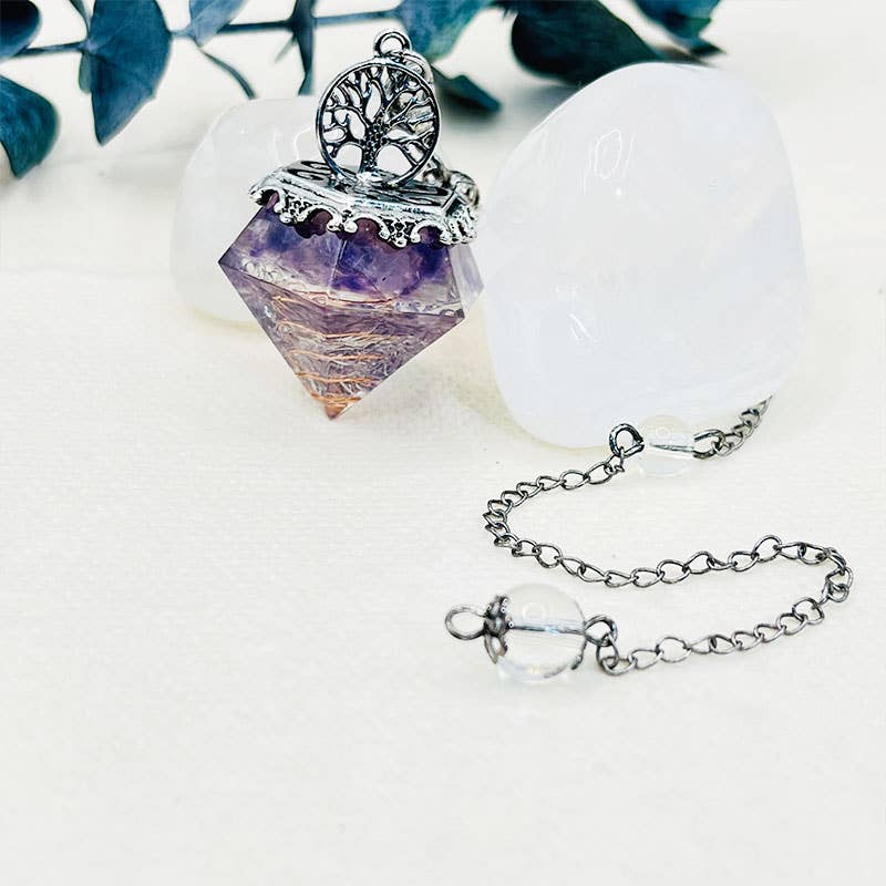 GemMeet – wholesale Andlig sten/kristall – Kristallgeometriskt Livets träd pendel20