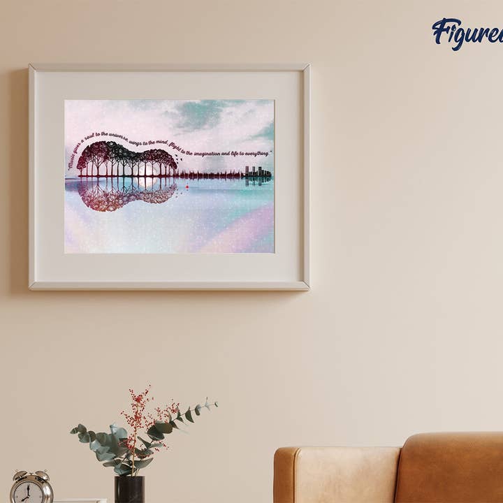 Figured'Art - Wholesale DIY Craft Kit - Diamond Painting - Landscape Guitar2