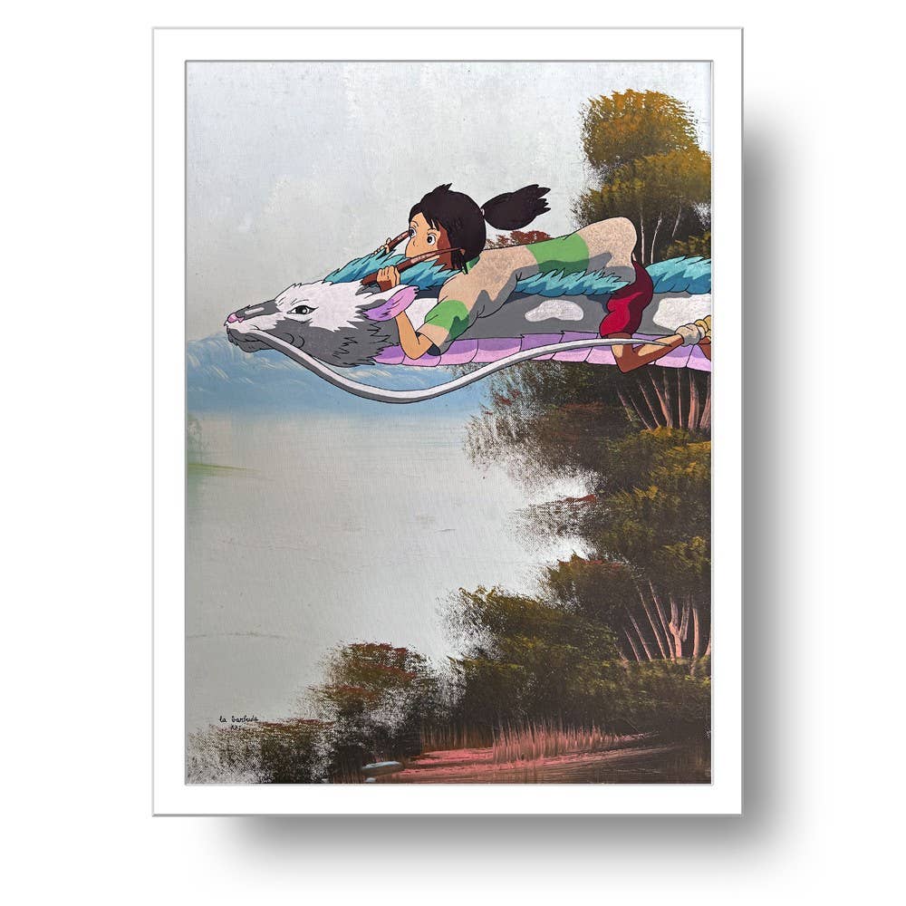 Flerfarvet Limited Edition Chihiro Haru Sen maleri tryk fra La Barbuda for engroshandel på Faire0