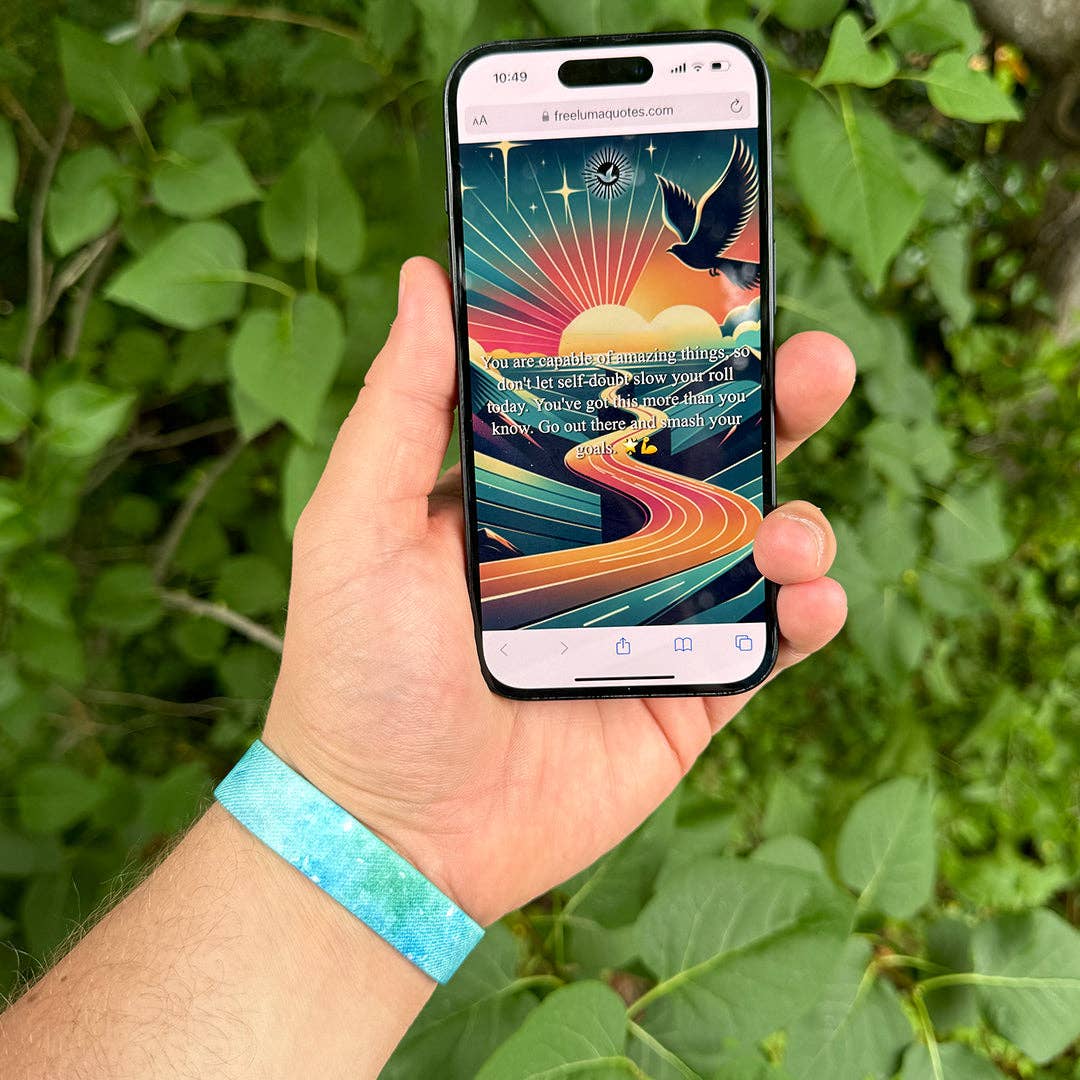 Free Luma - Wholesale Woven/Braided Bracelet - Focus on the Positive NFC Positivity Bracelet1