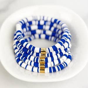 Wholesale Eco-Friendly Handmade Polymer Clay Heishi Beads Bracelets 