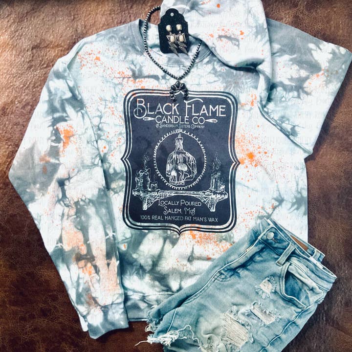 Ranchy Roan Boutique - Venta al por mayor Sudadera estampada - Mujer - Sudadera vaquera Spooky Vibes