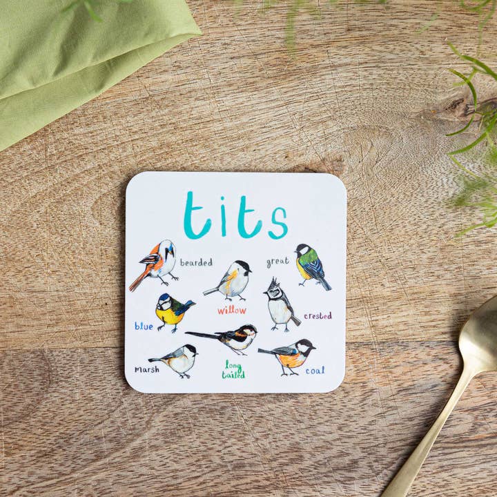 Sarah Edmonds Illustration – wholesale Coasters – Tits Bird Coaster