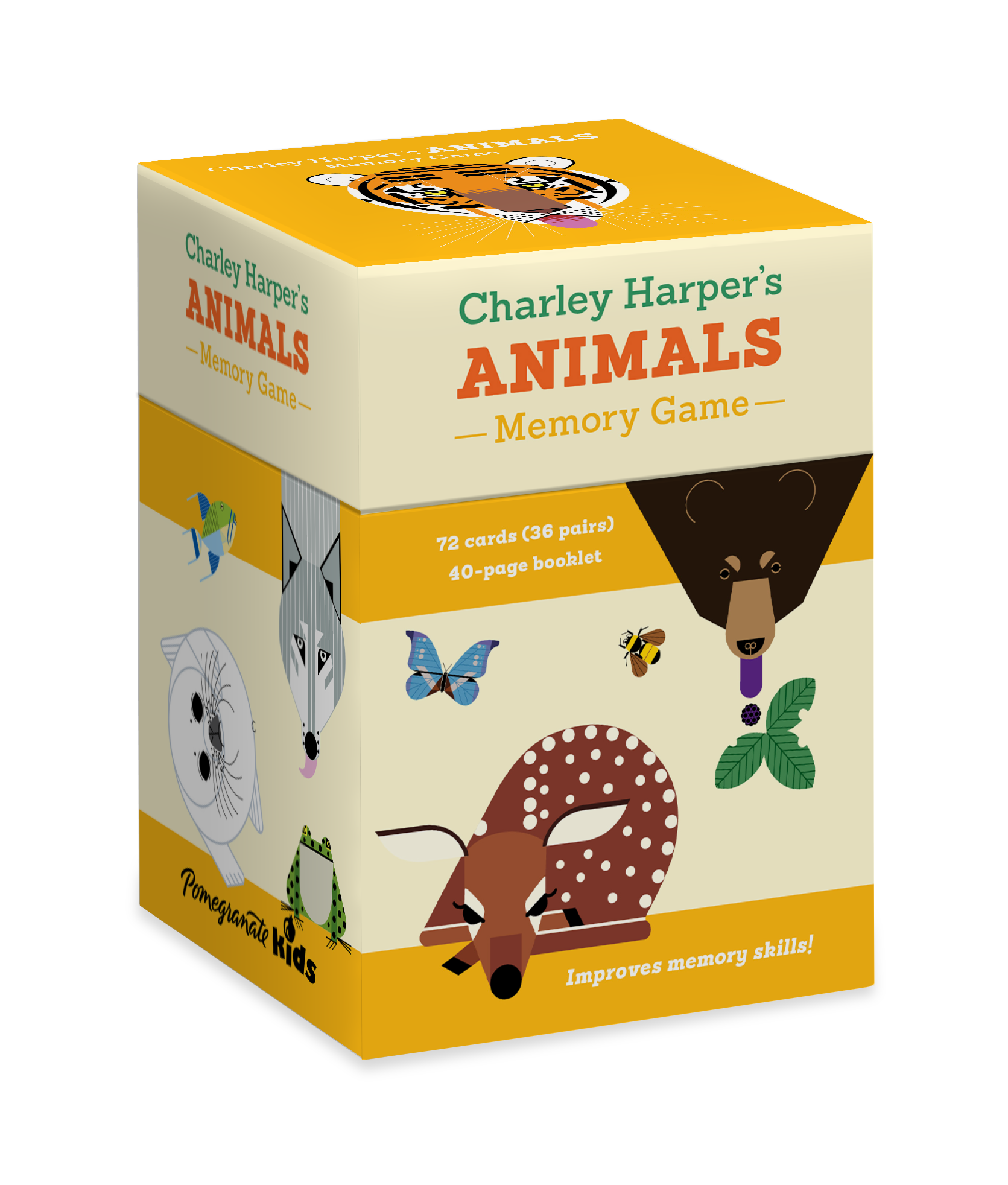 Pomegranate – wholesale Brain game – Child – Charley Harper’s Animals Memory Game0