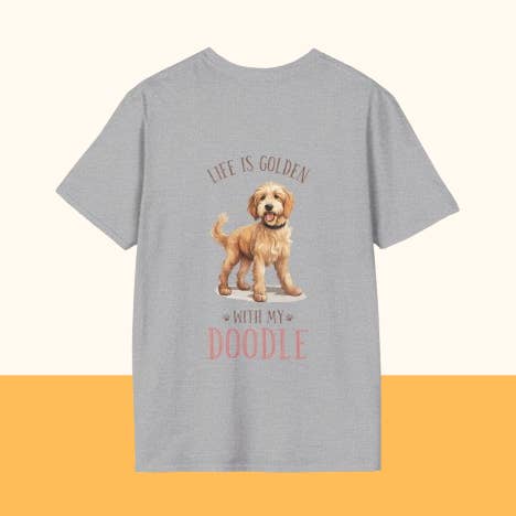 Backprint Softstyle T-Shirt "Doodle" für den Großhandel von Pawzlove