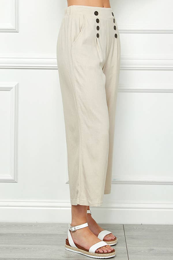 Veracci - Venta al por mayor Pantalones - Mujer - Pantalones cortos marineros de lino15