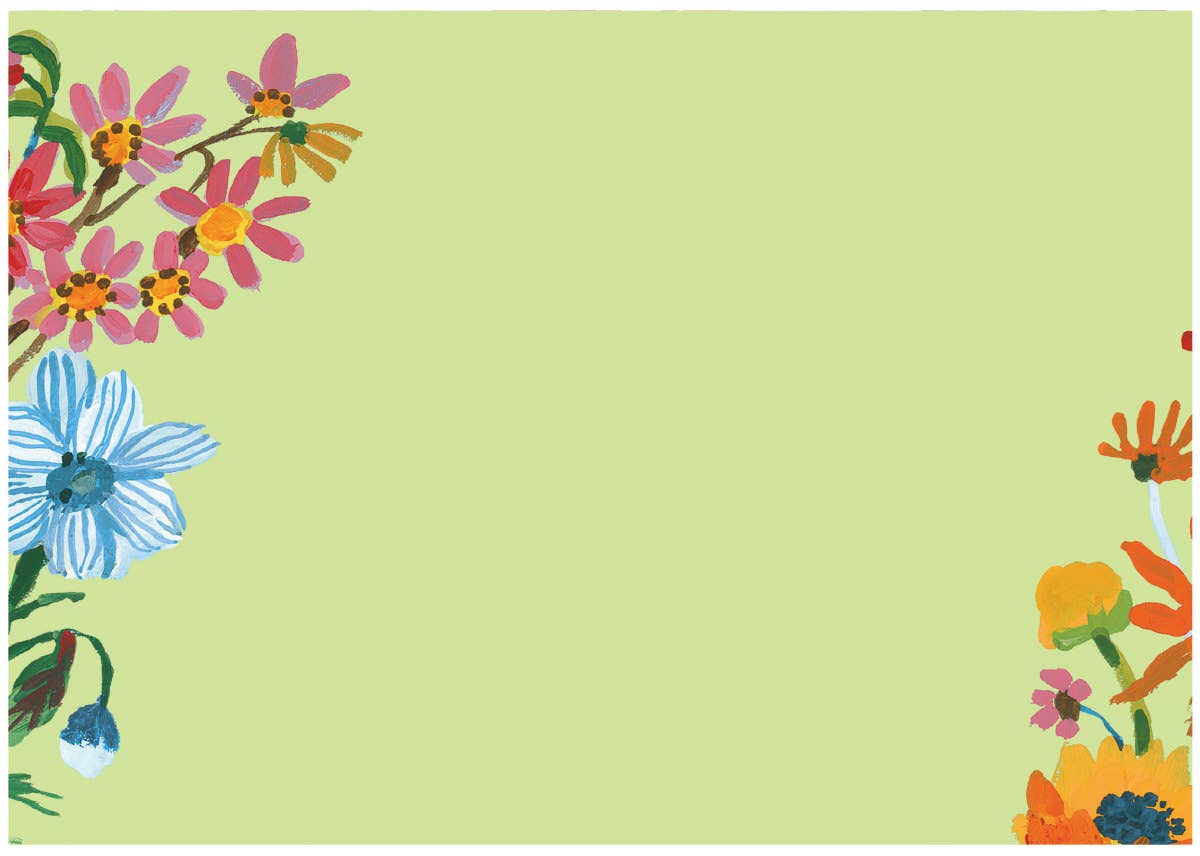 Roger La Borde - Wholesale Stationery/Notecard Set - Flower Field Letter Writing Set  - WS 0706