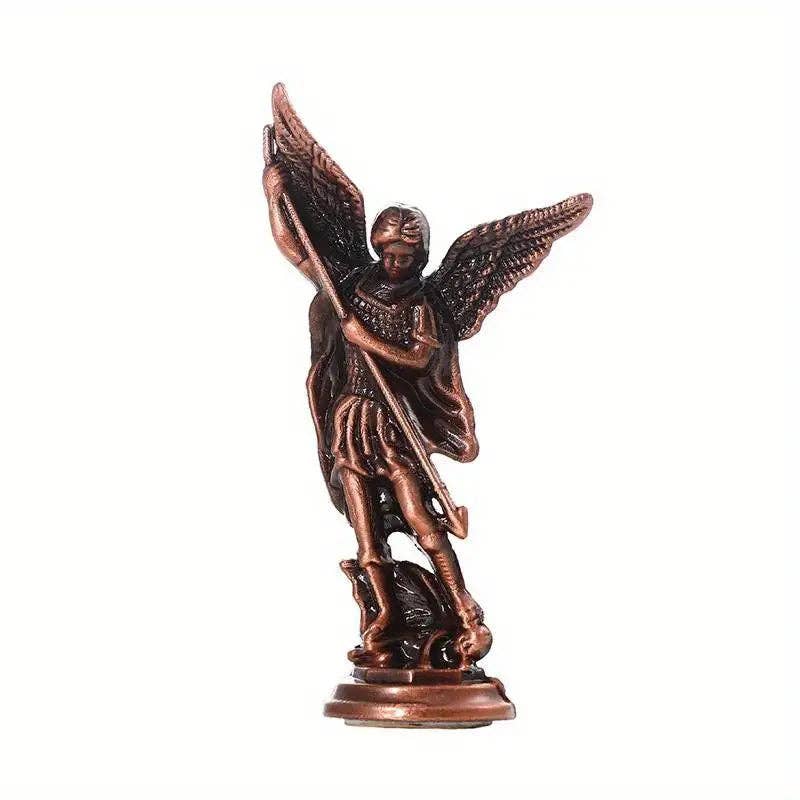 SAN JUDITAS RELIGIOUS ARTICLES - Wholesale Decorative Figurine - AUTO DEVOTIONAL: 3" ST. MICHAEL METAL STATUE2