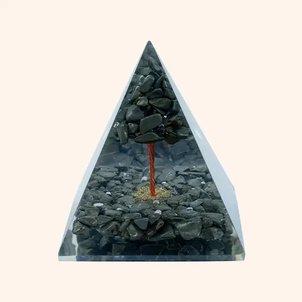 jiomind - Wholesale Spiritual Stone/Crystal - Pyrite Crystal Orgonite Pyramid 0