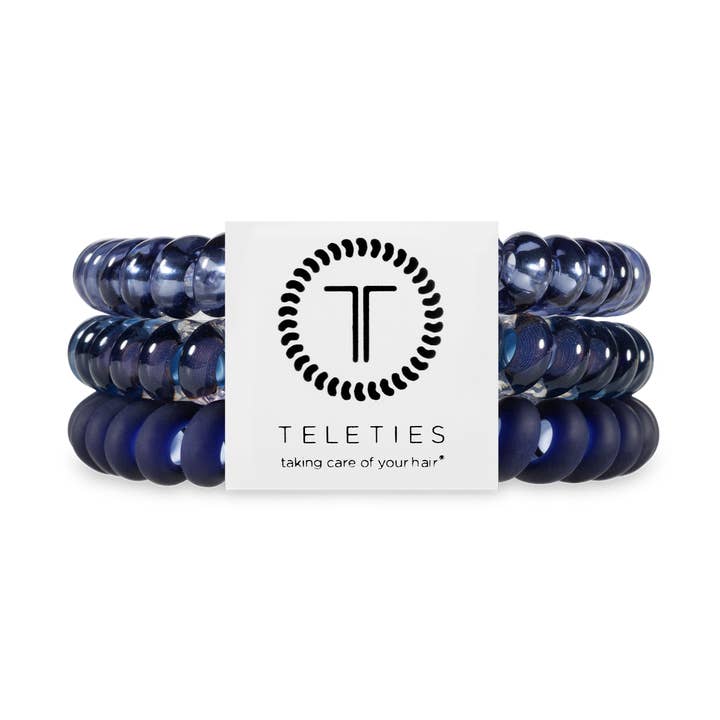TELETIES – Großhandel Haargummi – Damen – Spiral-Haargummis | Klein | Nightfall Navy Haargummis0
