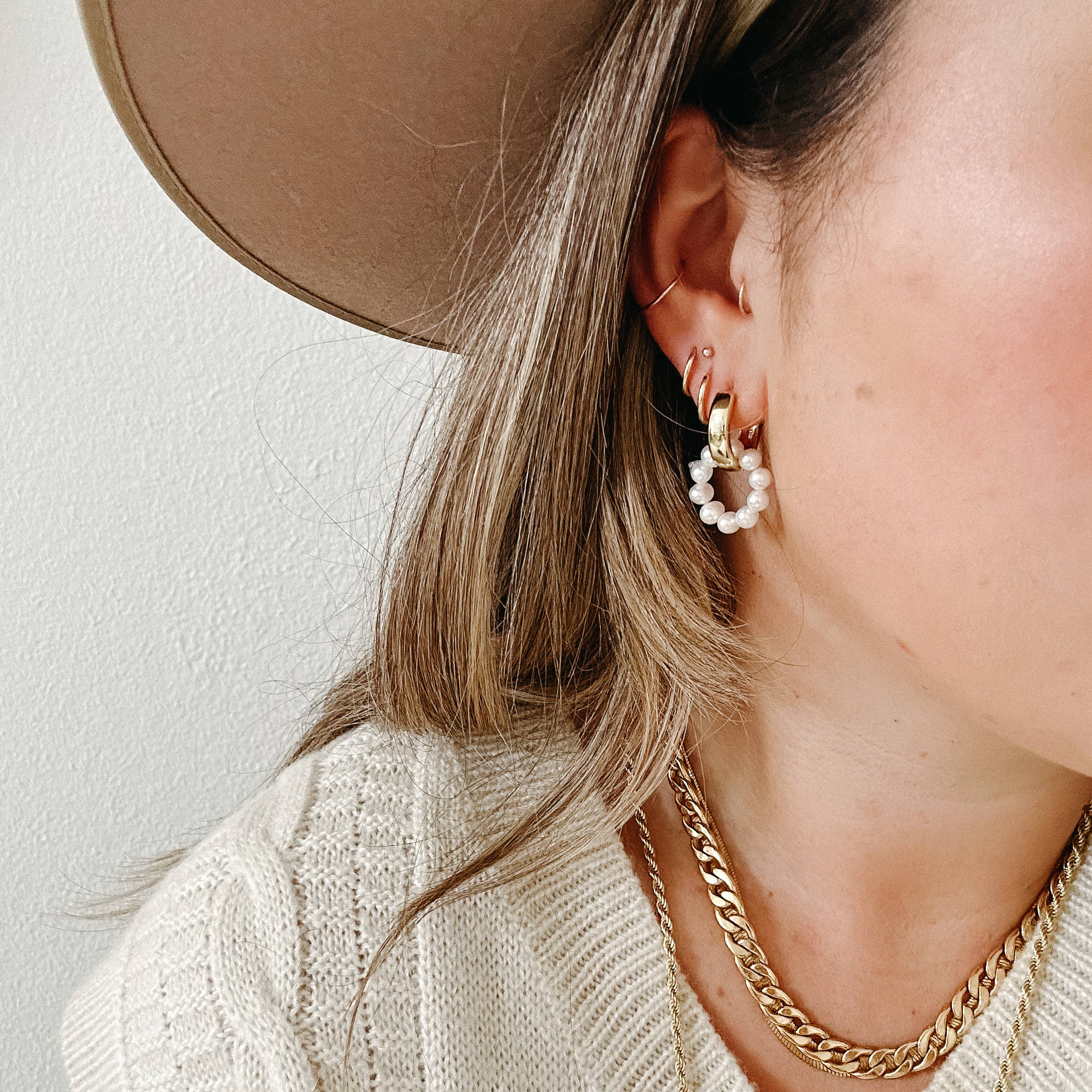 The General Collective - Wholesale Huggie Earrings - Knox Hoops4