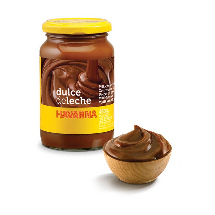 Premium Brand - Vendita all'ingrosso Fudge caldo/crema al cioccolato - Havanna | Dulce de Leche tradizionale | Vasetto | 450 grammi