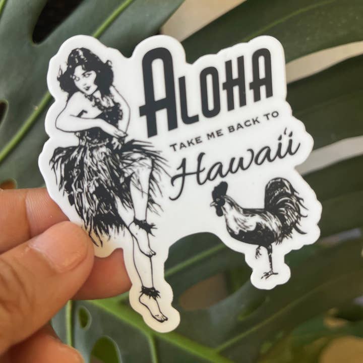 Island Stickers & More / Yuriko J. Design - Wholesale Sticker - Vintage Style Hawaii Sticker 0