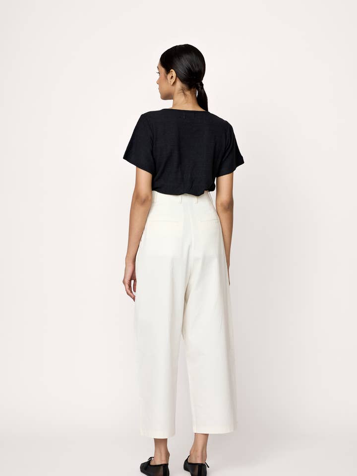 LAUDE the Label - Wholesale Pants - Women's - Boyfriend Pant - Ivory2