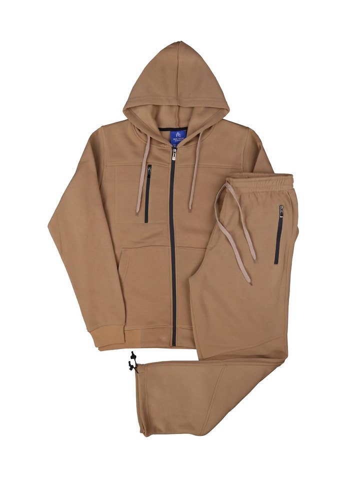 Royal Threads - Wholesale Tracksuit – Men′s - Men’s 2-Piece Sweatsuit Fleece Jogging Suit Warm Outfit