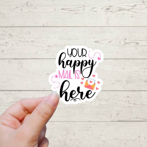 Seu Happy Mail está aqui - Adesivos Happy Post por atacado de Forest Crafts
