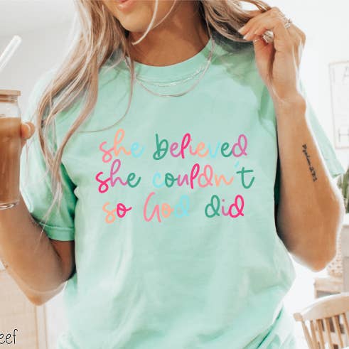 Bama Screens - Wholesale Sublimation Transfer - She Believed She Could Not #BS70892