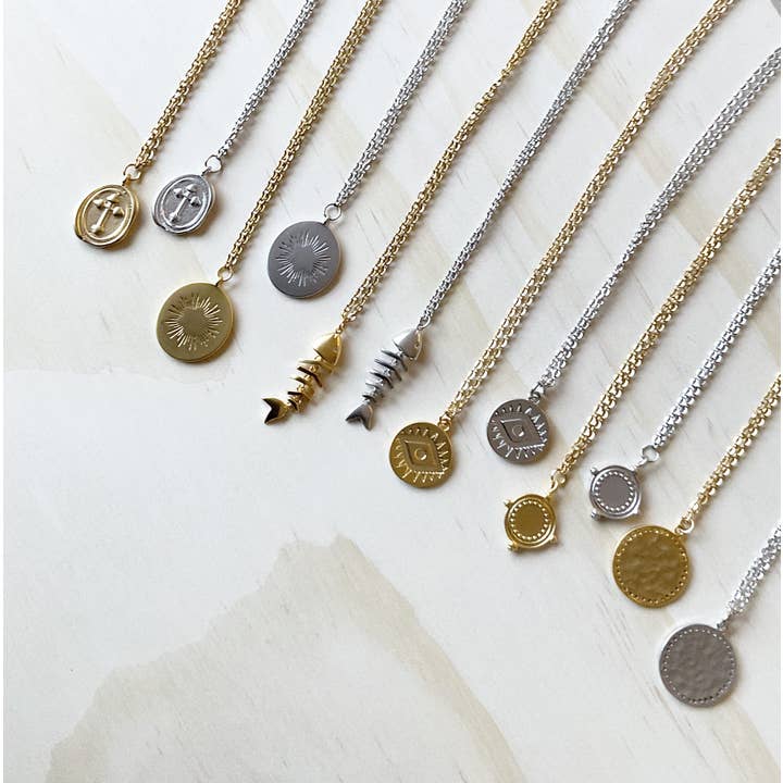 The Medallion Necklace Collection for wholesale by The Sister Label