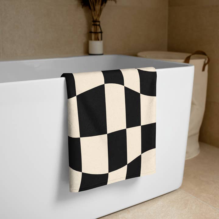 Goth Cloth Co. - Wholesale Beach towel - Retro Checkered Towel2