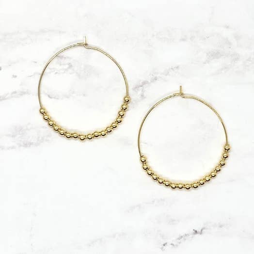 Cerceaux perlés pour la vente par Tahana Designs