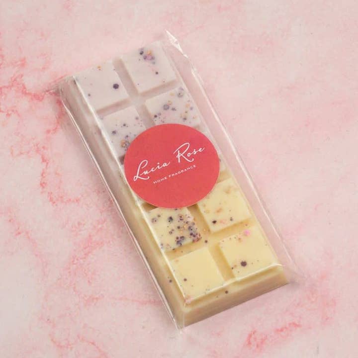 Rhubarb and Ginger Fizz Wax Melt - 50g Snap Bar for wholesale by Lucia Rose