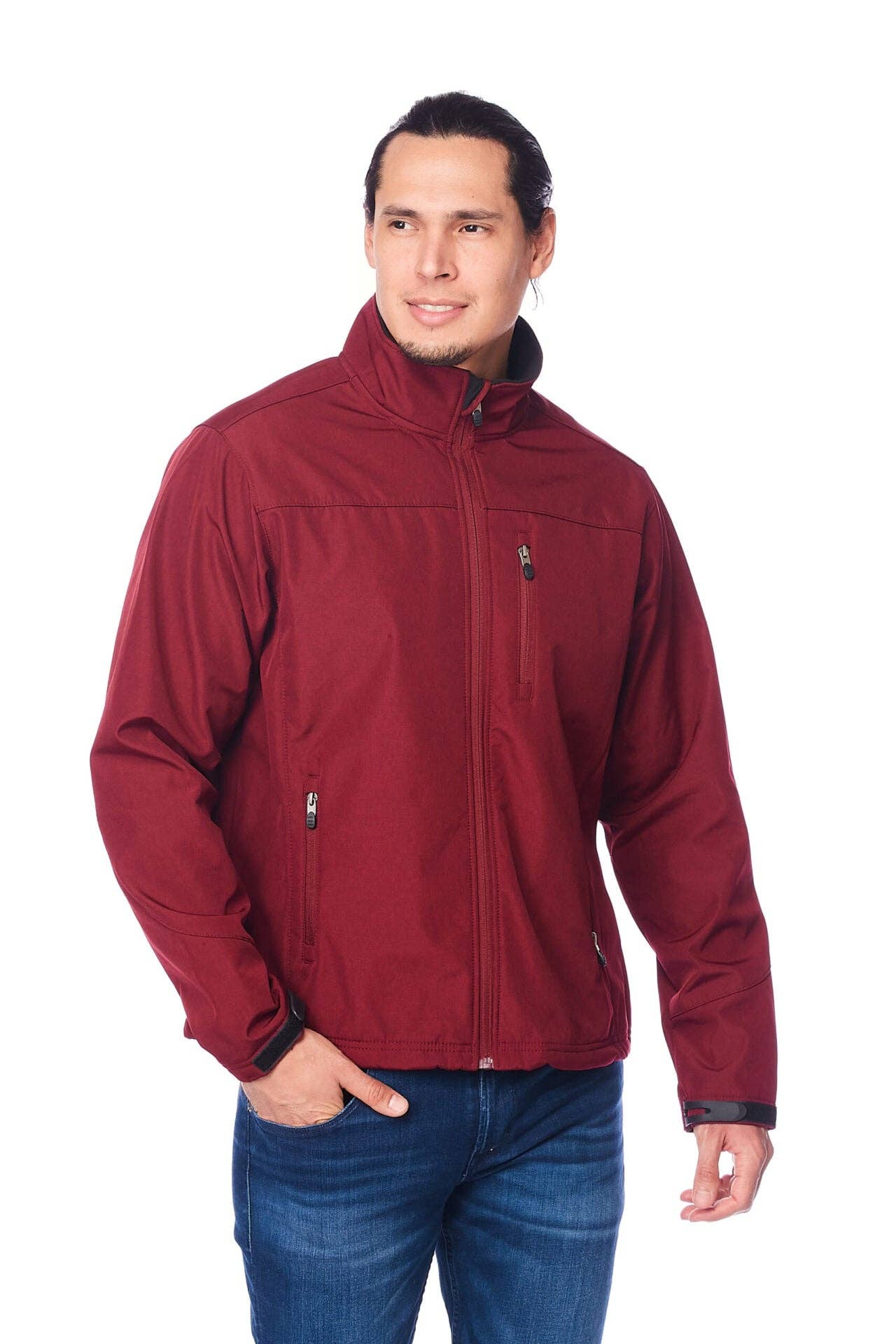 Rodeo Clothing - Wholesale Jacket - Men's - Men's high-quality soft shell bonded jacket with contrast3