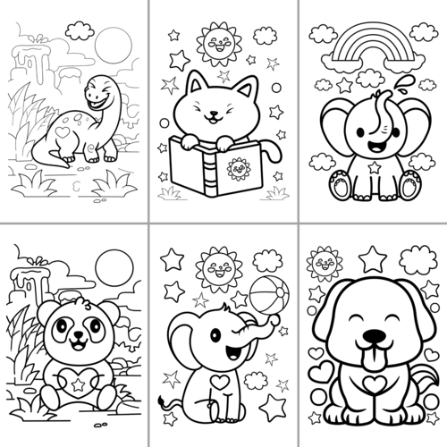 ColorFall Editions - Vendita all'ingrosso Libro da colorare e attività - Bambini e neonati - Simpatici animali da colorare per bambini Vol 13