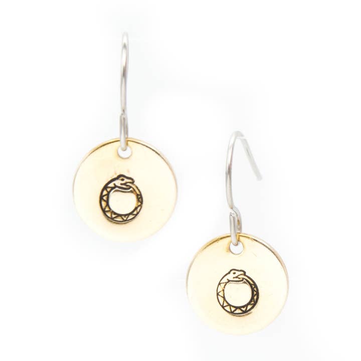 Ouroboros Earrings for wholesale by Stamp and Stampbility
